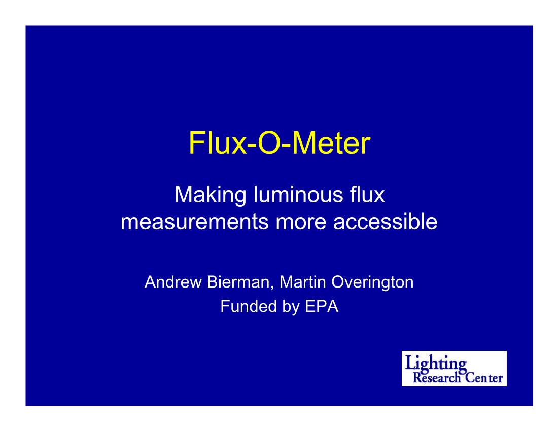 Flux-O-Meter