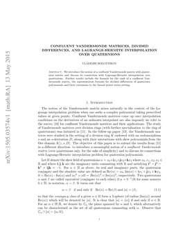 Confluent Vandermonde Matrices, Divided Differences, and Lagrange