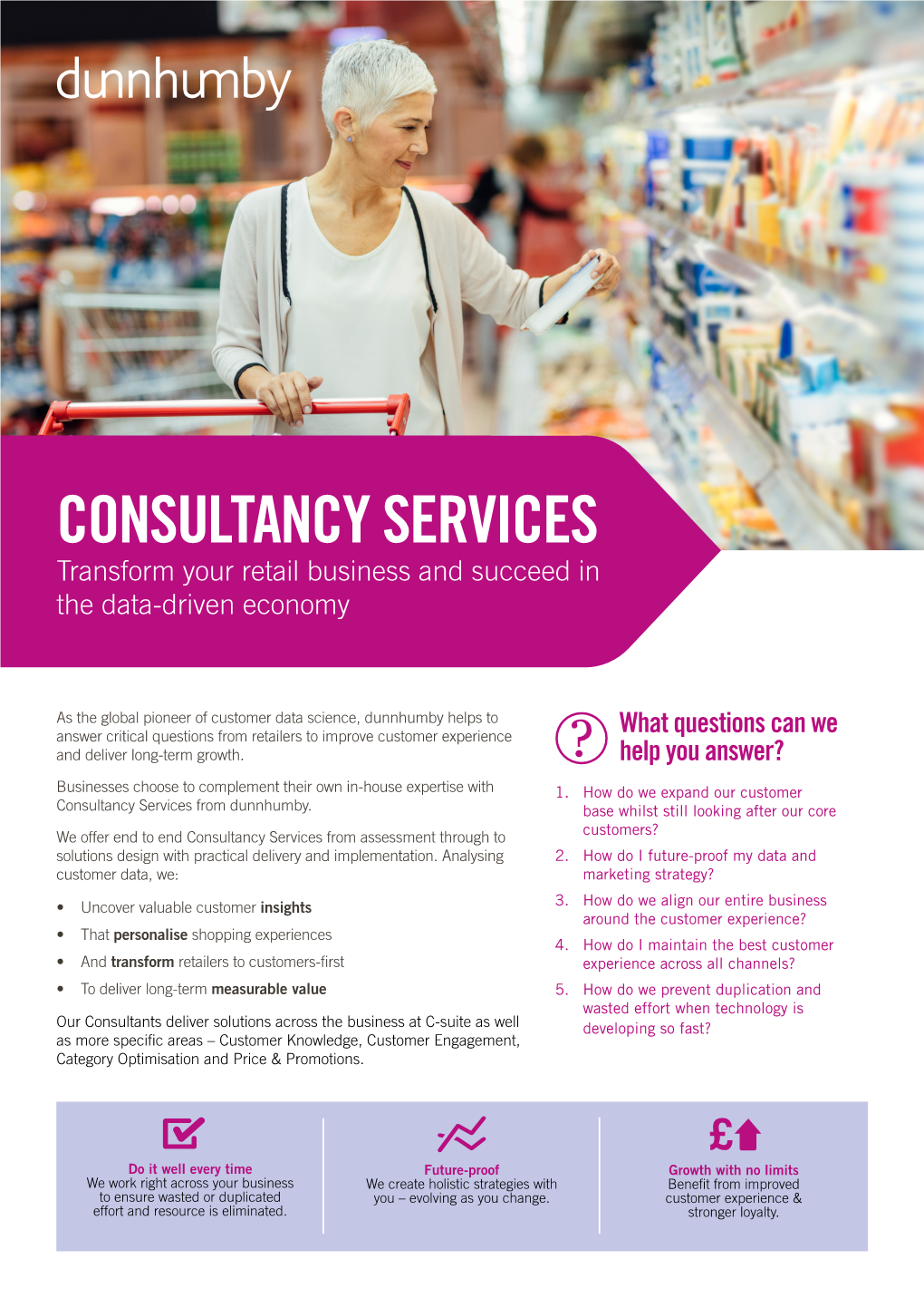 CONSULTANCY SERVICES Transform Your Retail Business and Succeed in the Data-Driven Economy