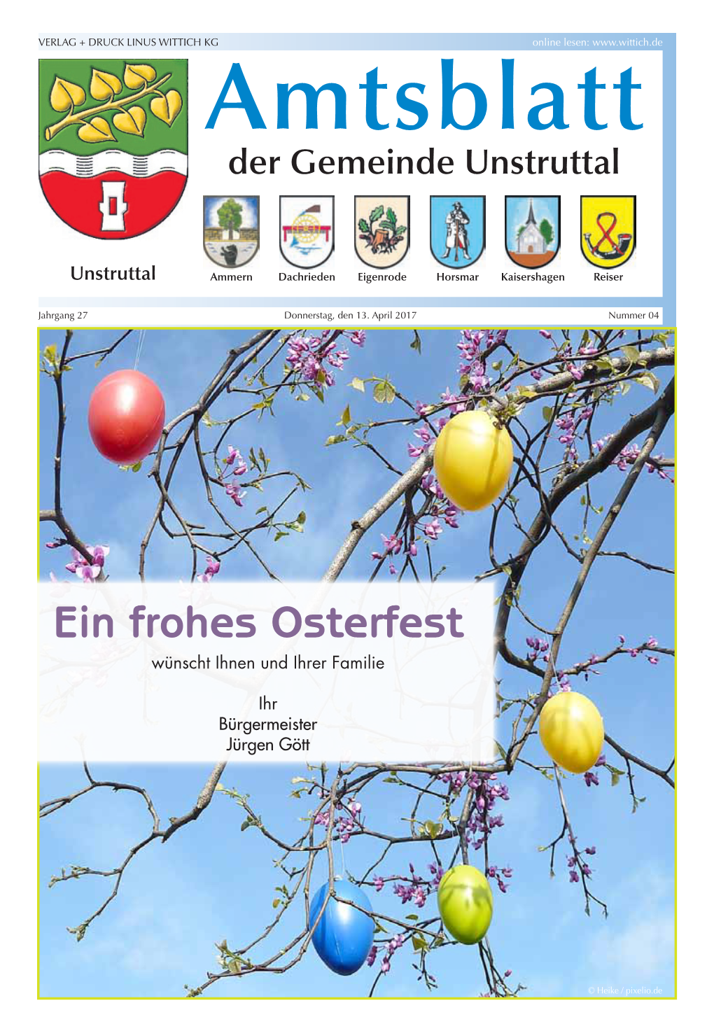 Ein Frohes Osterfest Wünscht Ihnen Und Ihrer Familie