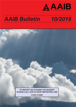 AAIB Bulletin 10/2018
