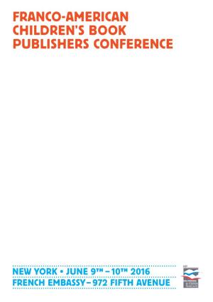 Franco-American Children's Book Publishers Conference