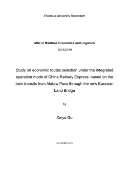 Study on Economic Routes Selection Under the Integrated Operation