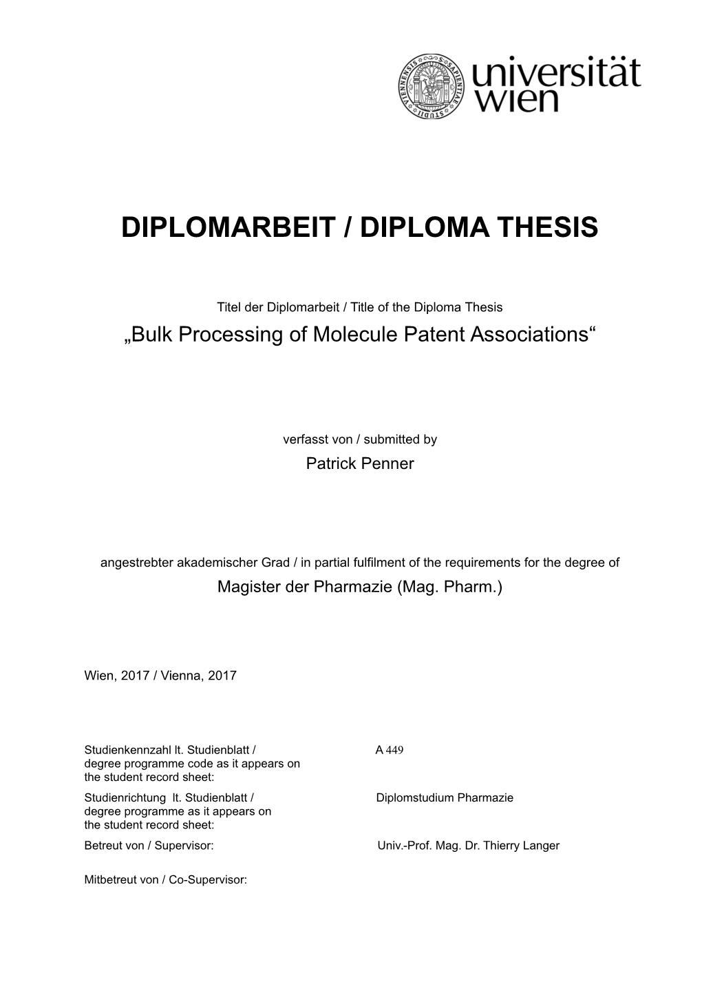 Bulk Processing of Molecule Patent Associations“