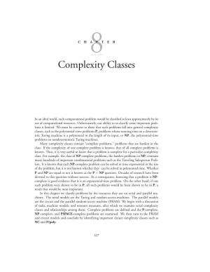 Complexity Classes