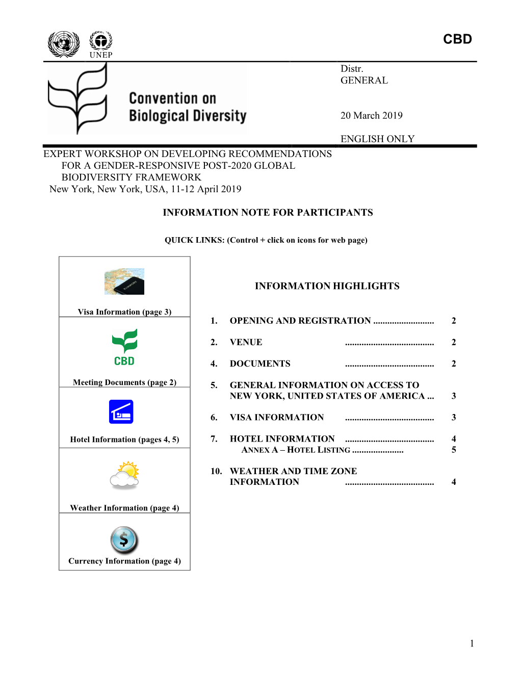 Information Note for Participants