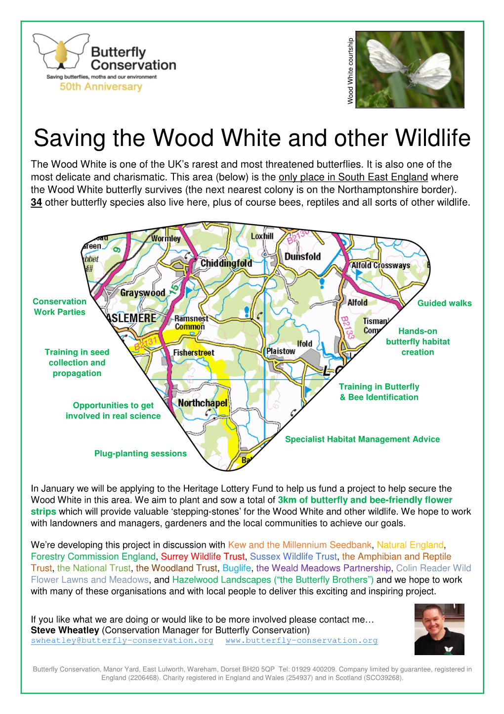 Saving the Wood White and Other Wildlife the Wood White Is One of the UK’S Rarest and Most Threatened Butterflies