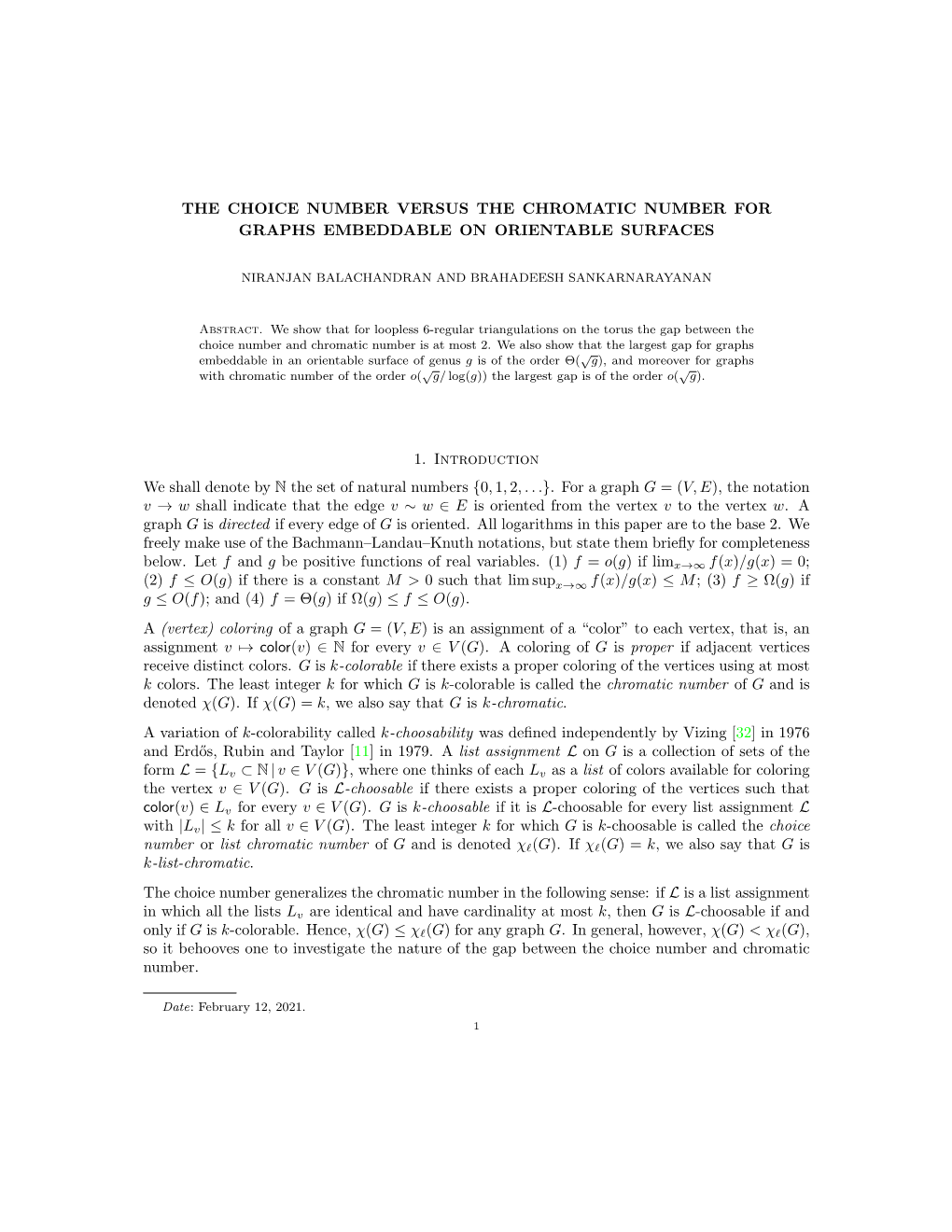 The Choice Number Versus the Chromatic Number for Graphs Embeddable on Orientable Surfaces