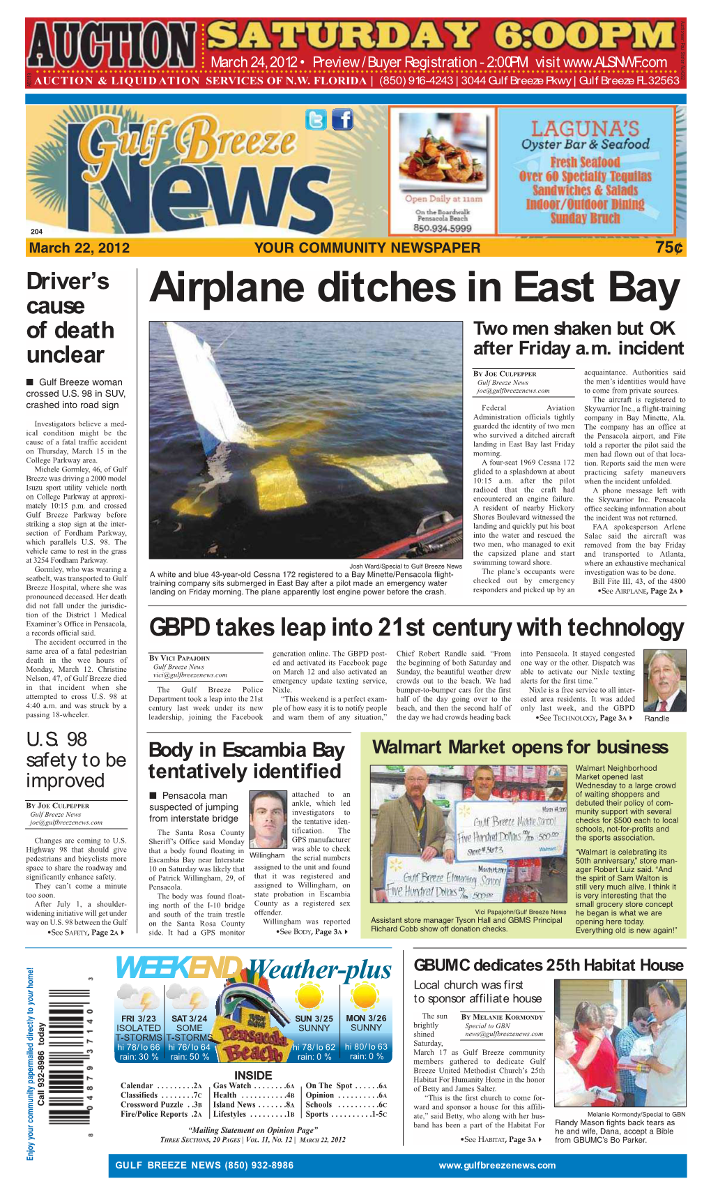 Airplane Ditches in East Bay of Death Two Men Shaken but OK Unclear After Friday A.M