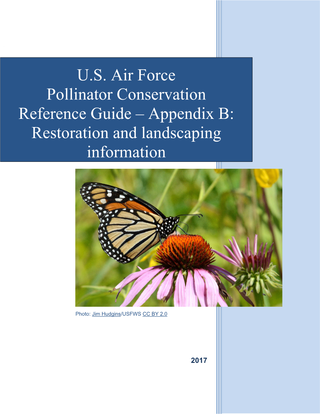 US Air Force Pollinator Conservation Reference Guide – Appendix B