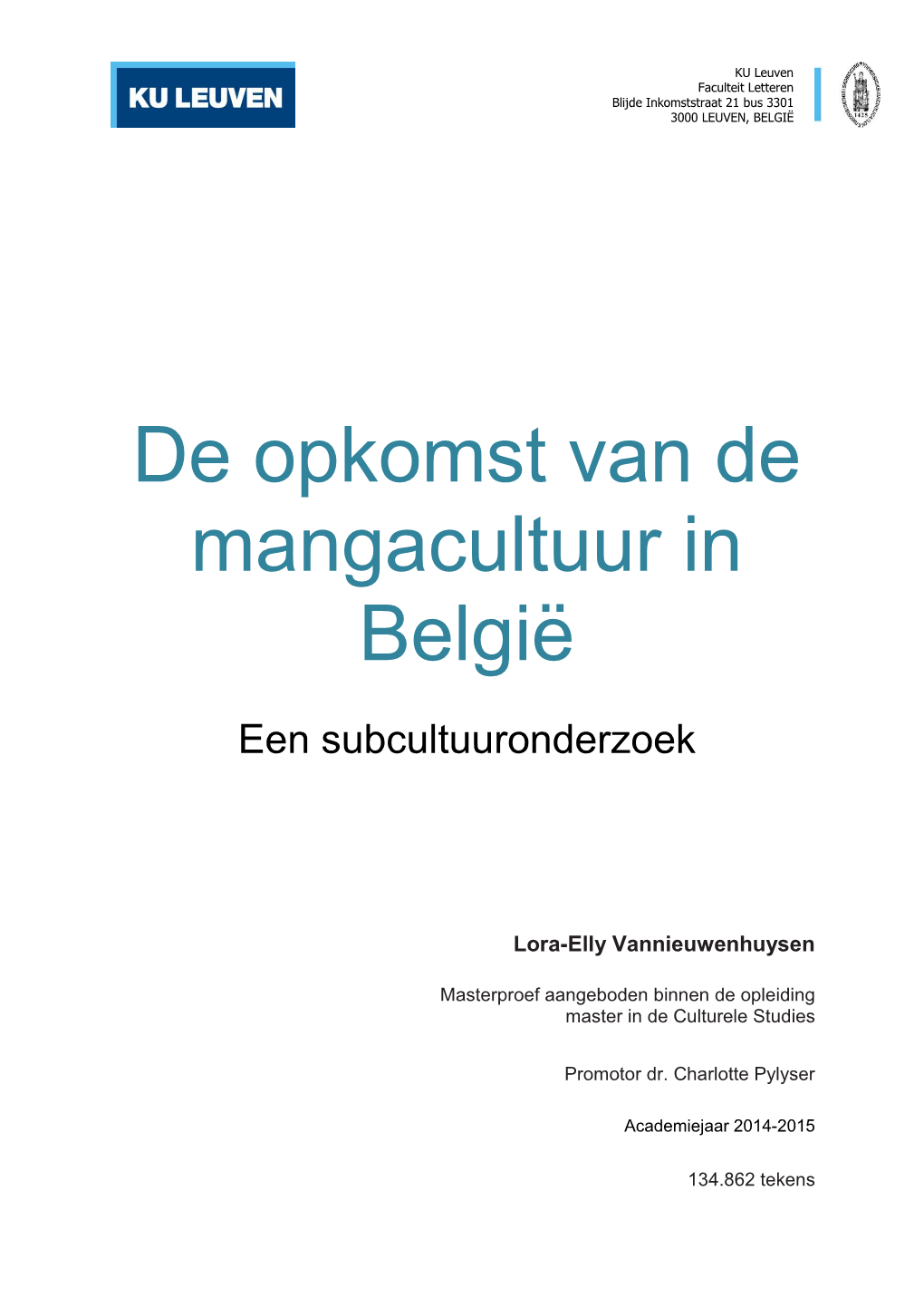 De Opkomst Van De Mangacultuur in België