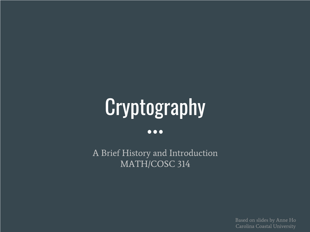 Historical Cryptography