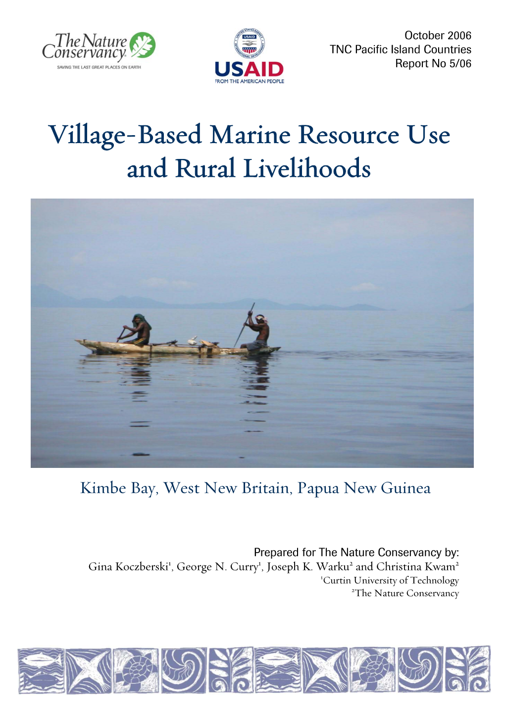 Village-Based Marine Resource Use and Rural Livelihoods
