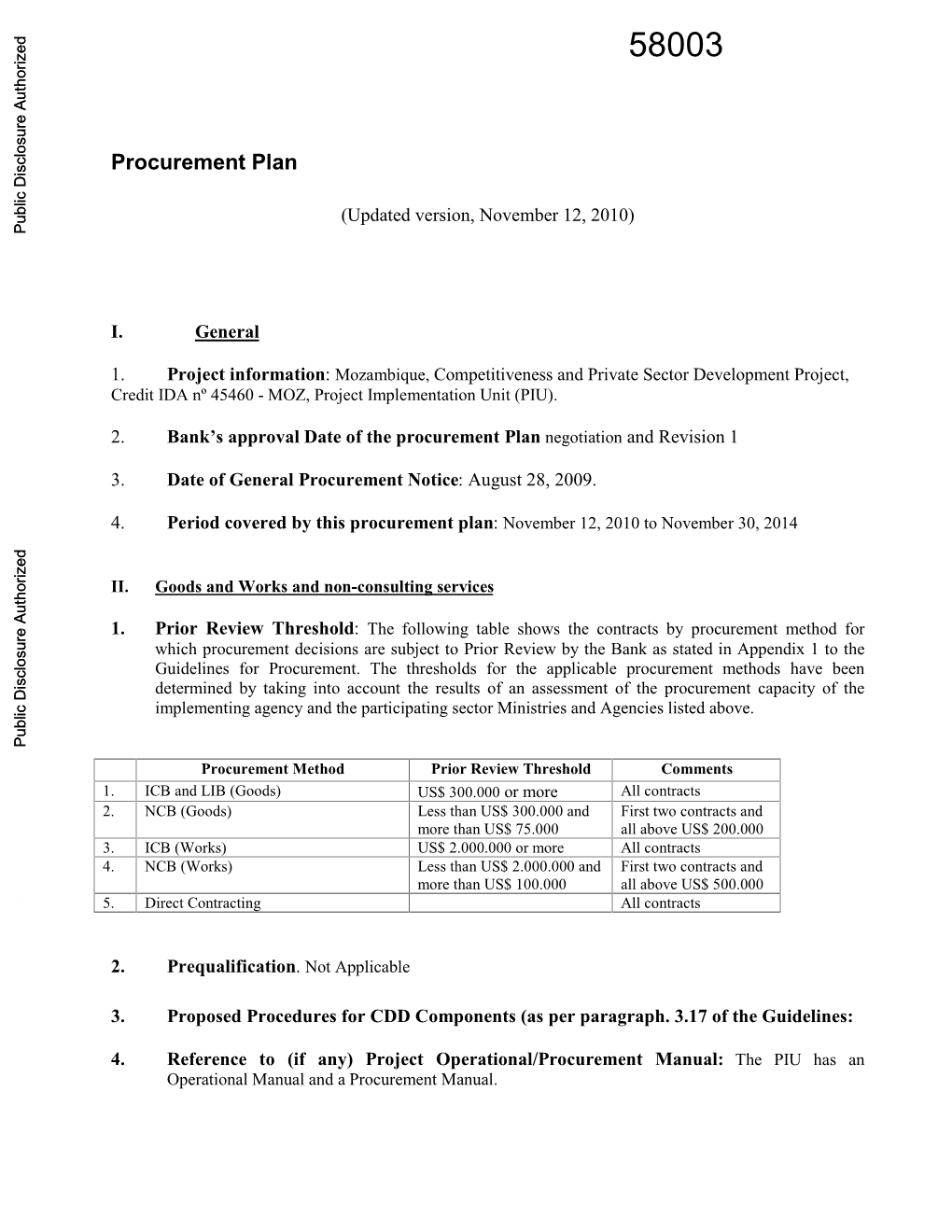 World Bank Document