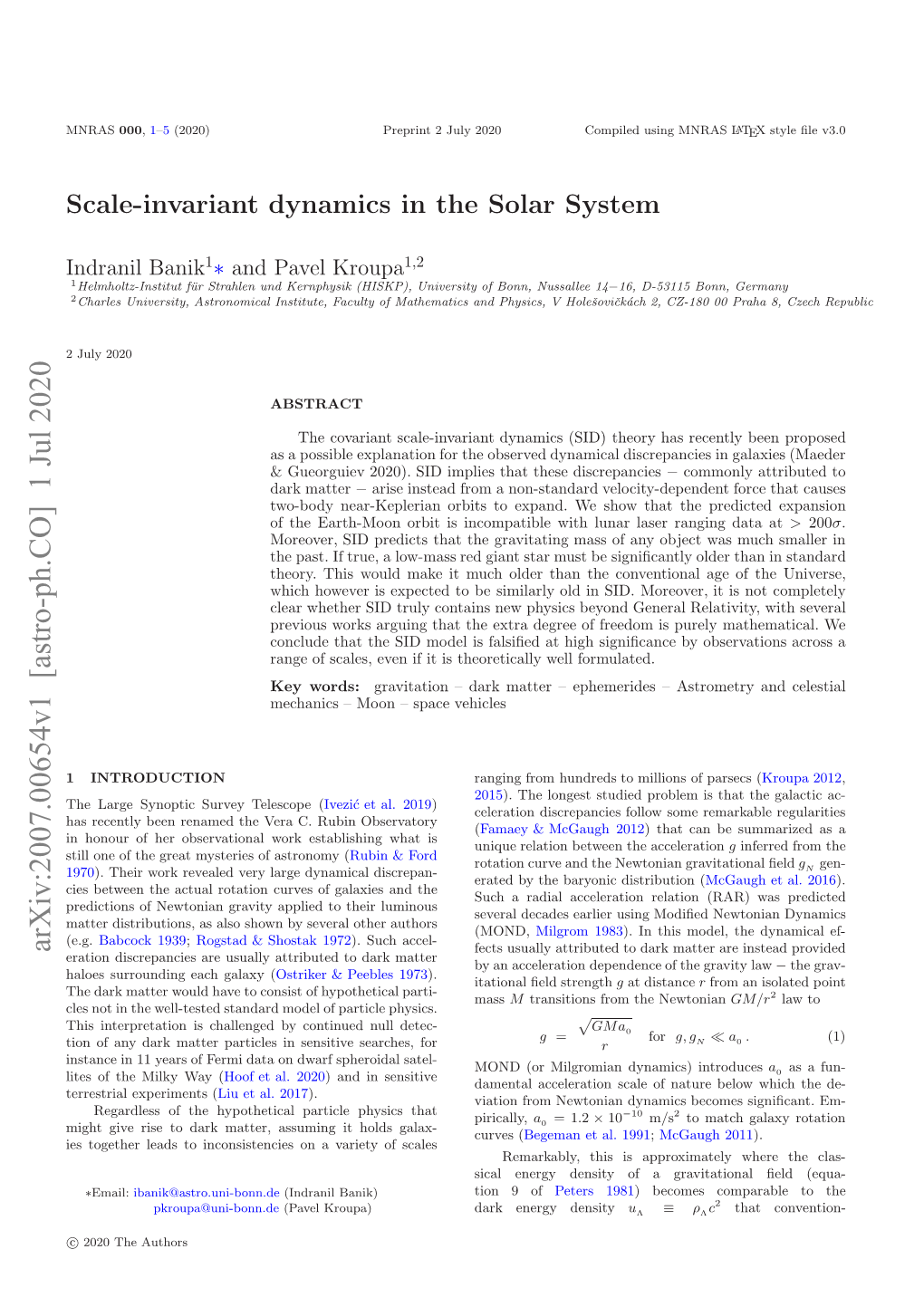 Scale-Invariant Dynamics in the Solar System 3