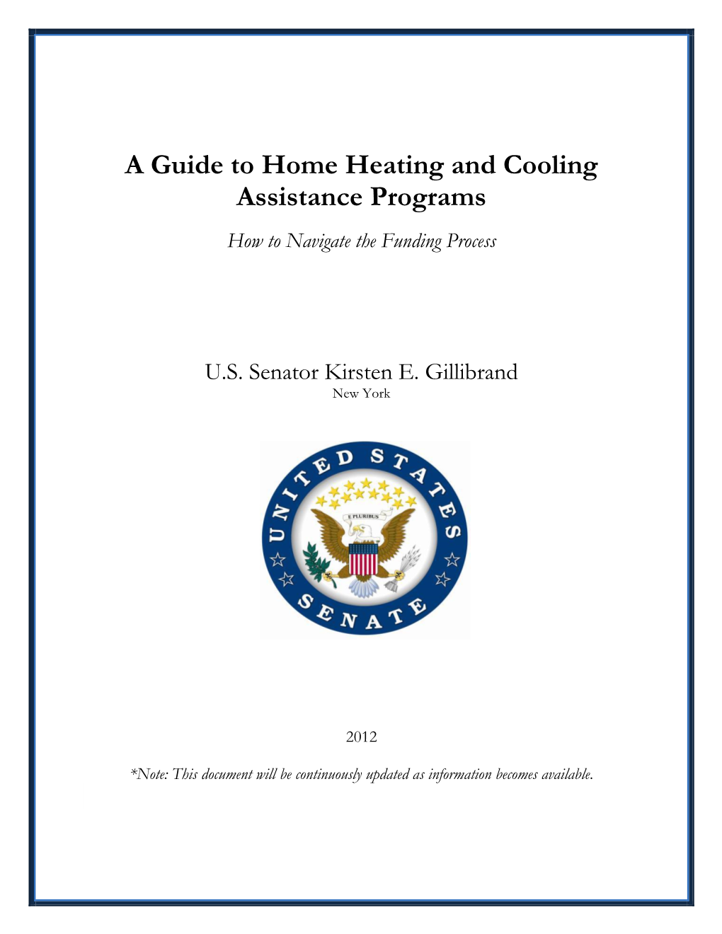 A Guide to Home Heating and Cooling Assistance Programs