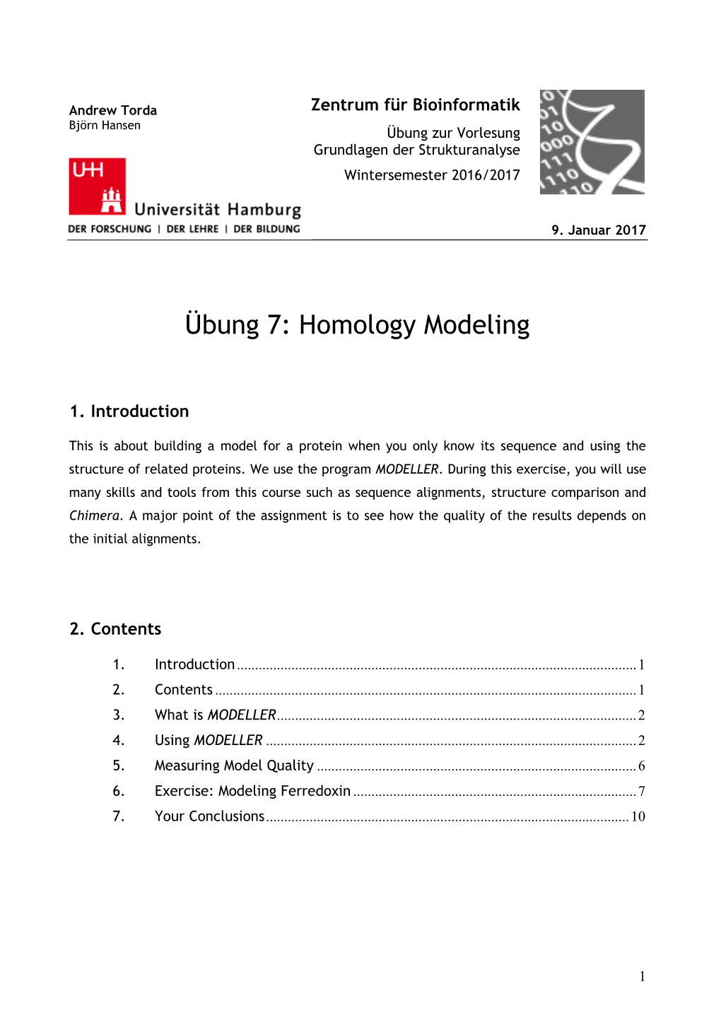 Homology Modeling