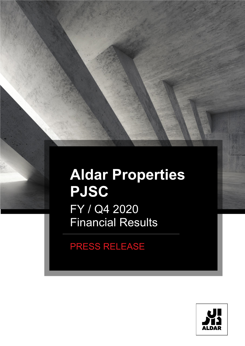 Aldar Properties PJSC FY / Q4 2020 Financial Results