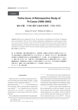 Feline Acne: a Retrospective Study of 74 Cases (1988–2003)