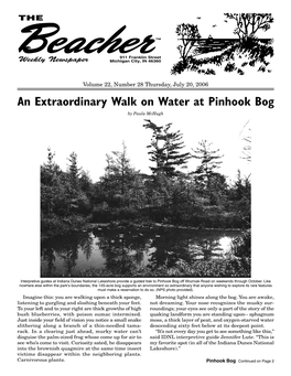 An Extraordinary Walk on Water at Pinhook Bog by Paula Mchugh