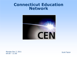 Connecticut Education Network Overview