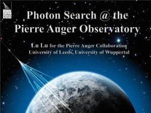 Photon Search @ the Pierre Auger Observatory