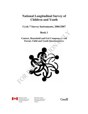National Longitudinal Survey of Children and Youth