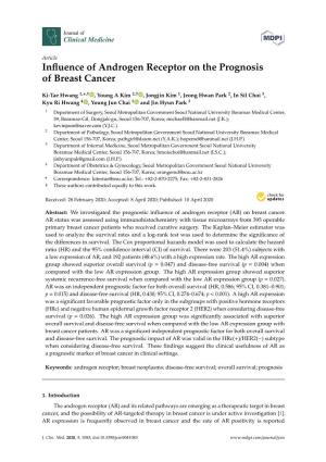 Influence of Androgen Receptor on the Prognosis of Breast Cancer