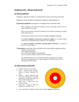 Geophysics 210 September 2008