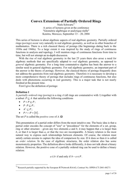 Convex Extensions of Partially Ordered Rings