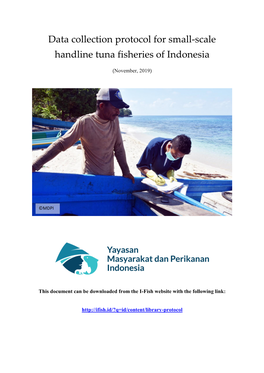 Data Collection Protocol for Small-Scale Handline Tuna Fisheries of Indonesia