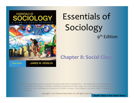 Essentials of Sociology 9 Th Edition