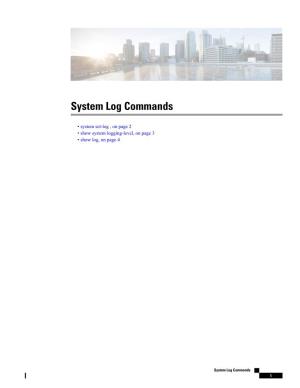 System Log Commands