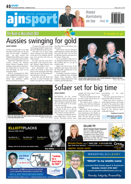 Golf and Tennis Previews, Courtesy of Australian