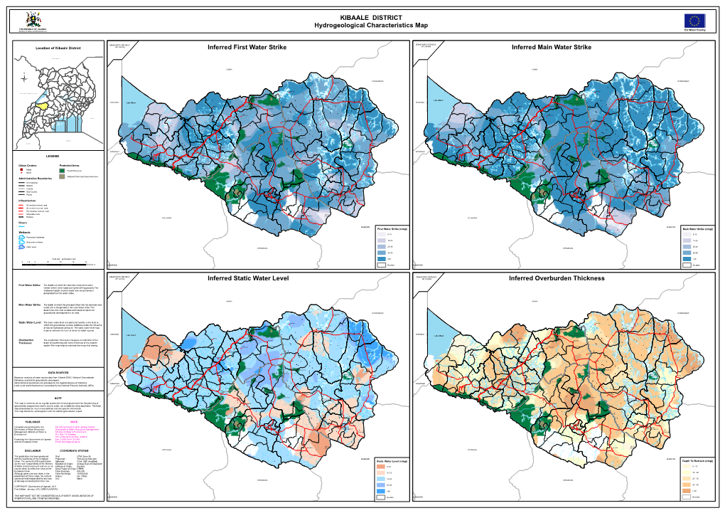 KIBAALE DISTRICT Hydrogeological Characteristics Map Inferred Static