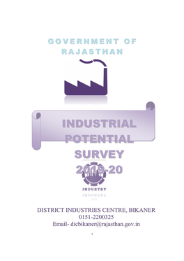 Industrial Potential Survey 2019-20