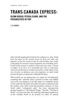 Trans-Canada Express: | Nonsite.Org