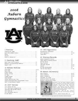 2008 Gymnastics Media Guide.Qxp