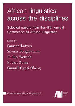 African Linguistics Across the Disciplines