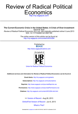 Economics Review of Radical Political