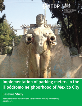 Implementation of Parking Meters in the Hipódromo Neighborhood of Mexico City Baseline Study