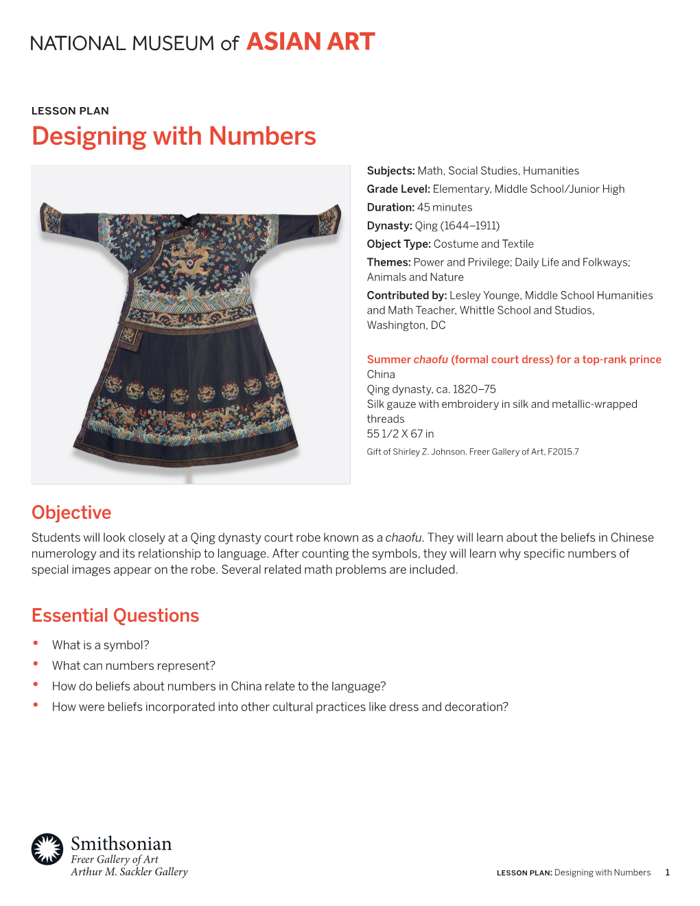 Designing with Numbers