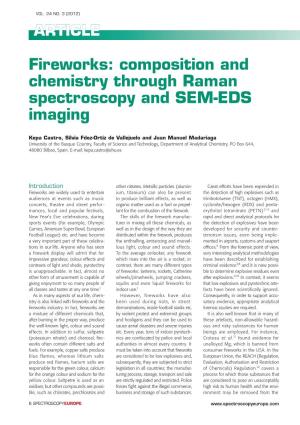 Fireworks: Composition and Chemistry Through Raman Spectroscopy and SEM-EDS Imaging