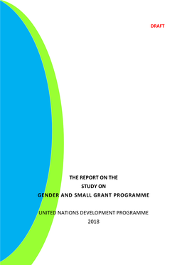 The Report on the Study on Gender and Small Grant Programme