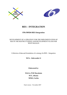 RES-Integration WP 6 – D11 Ii 
