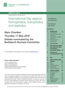 International Day Against Homophobia, Transphobia and Biphobia 3