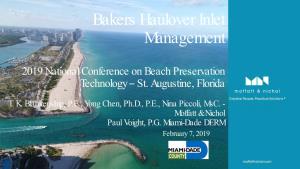 Bakers Haulover Inlet Management