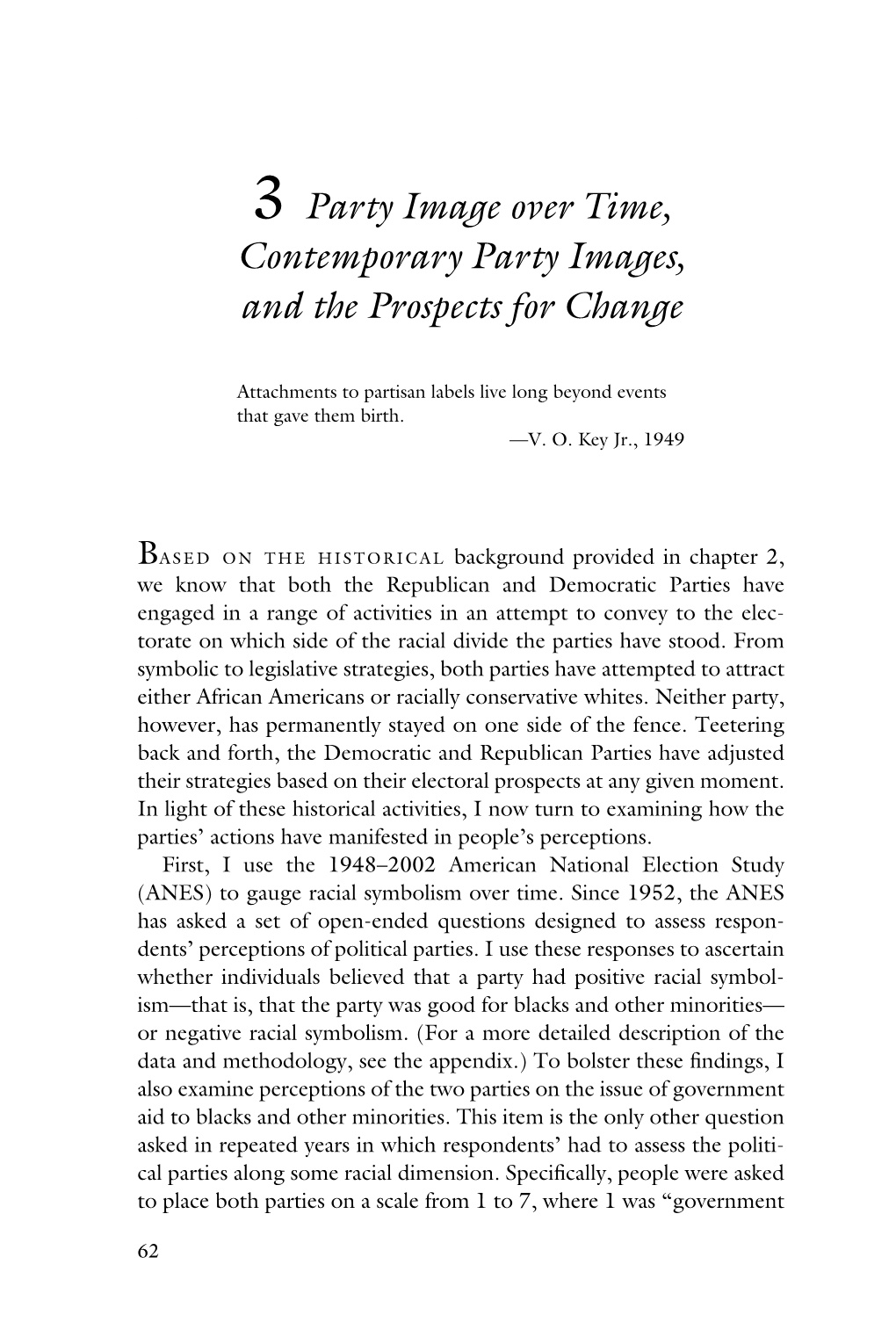 3 Party Image Over Time, Contemporary Party Images, and the Prospects for Change