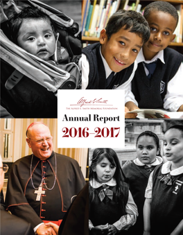 Annual Report 2016–2017 Letter from Cardinal Dolan