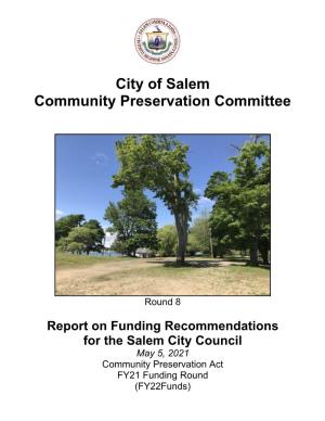 City of Salem Community Preservation Committee